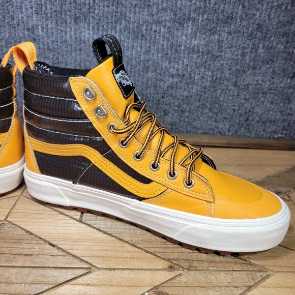 🔥 Vans SK8 HI MTE 2.0 DX Mens 9 Apricot /‎ Black All Weather Hiking Shoes Boots - Picture 6 of 11